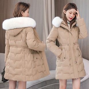 棉衣棉服女冬季外套2023韩版羽绒，棉袄中长款宽松加厚收腰显瘦