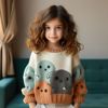 儿童卡通毛衣儿童秋冬装时尚时髦休闲宝宝外套儿童上衣可定制