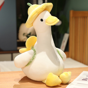 可爱黄色小鸭子公仔玩偶大白鹅，布偶娃娃毛绒，玩具超软抱枕生日礼物