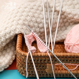 打毛线衣服针织编织工具不锈钢毛衣针家用全套钢针套装织围巾的针