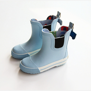 韩国可爱儿童雨靴防滑防水12岁纯色雨鞋宝宝学生胶鞋女大童水鞋