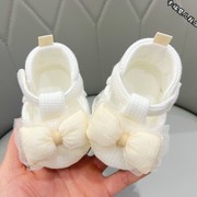 春夏季女宝宝公主鞋0-1岁新生，婴儿鞋防滑软底学步单鞋6步前鞋不掉