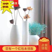 中式陶瓷花瓶落地白n色客厅电视酒柜EH摆件欧式简约现代家居软装