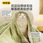狗狗垫子猫垫子宠物猫咪毛毯子四季通用秋冬季秋季睡垫猫窝睡觉用