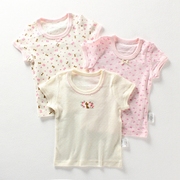 女童儿童装宝宝女婴小孩中大童夏季纯棉全棉短袖T恤打底半袖体恤