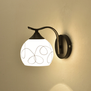 简约现代创意LED壁灯卧室床头灯壁灯楼梯过道客厅背景墙玻璃灯具