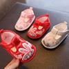 女宝宝布鞋兔子鞋婴儿汉服，鞋1一周岁鞋子红色公主，鞋小童软底春款2