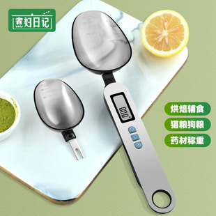 勺子量勺称称重厨房家用刻度，计量称烘培勺克数勺电子秤勺克度实用