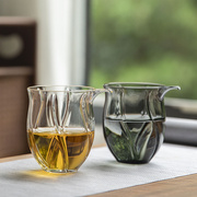 玻璃公道杯单个耐热分茶器高端公杯日式茶海功夫茶具家用茶道配件