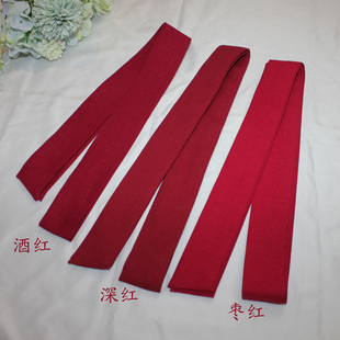红色系列棉麻腰带多色，可选自制纯色毛衣，连衣裙腰带简约腰封定制