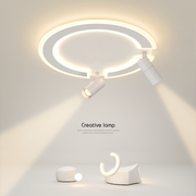 创意吸顶灯led主卧室灯现代简约圆形客厅灯个性餐厅书房中山灯具