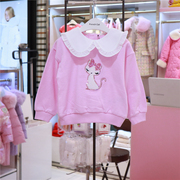 frenchcat法猫韩国童装，24春季卫衣女童娃娃，领粉色长袖上衣