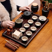 紫砂陶瓷功夫茶具套装家用小茶盘茶杯现代简约办公室客厅茶壶整套