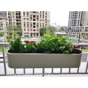 铁艺阳台悬挂式花盆花架，户外栏杆护栏种花种菜窗台种植盆花槽栽盆