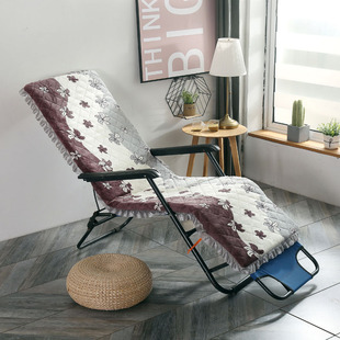 秋冬季加厚躺椅垫子海绵垫四季通用防滑家用可拆洗摇椅藤椅竹椅垫