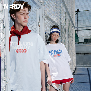 nerdy2023夏季网球系列，情侣装短袖宽松休闲t恤女上衣百搭潮流