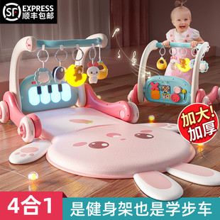 婴儿脚踏钢琴健身架器学步车0-1岁3一6个月2新生，幼儿宝宝玩具礼物