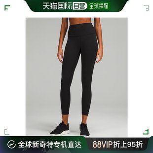 日潮跑腿Lululemon Wunder Train 高腰紧身裤 25 英寸 Black 6pro