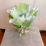 半成品花束diy壳花神#免材料包套装花束包装蔬菜包装纸零食