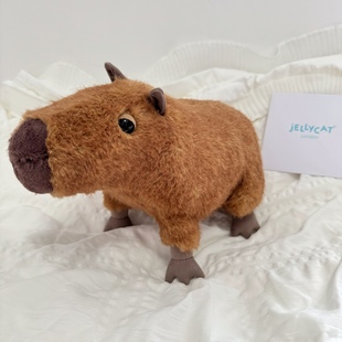 jELLYCAT水豚卡皮巴拉豚鼠capybara毛绒玩具送礼安抚玩偶