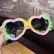 可爱女孩儿童太阳镜小孩墨镜潮男女童时尚眼镜宝宝卡通玩具眼镜框