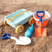 大号铲子儿童沙滩玩具拖车宝宝戏水挖沙土工具铲子桶海边玩沙子池