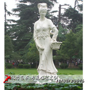 荷花仙子石材制作汉白玉雕刻户外城市景观园林景观园林广场雕塑