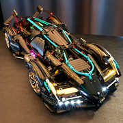 兰博基尼v12积木拼装模型，遥控汽车跑车赛车玩具，益智男孩儿童生日