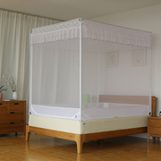 蚊帐三开门不锈钢坐床式，拉链1.5m床蒙古包，1.8m米床双人床家用蚊帐