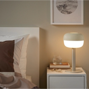 宜家布洛威欧式台灯米黄色 36 厘米床头灯卧室不含灯泡装饰灯