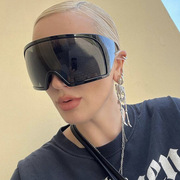 超大框面罩太阳镜连体未来科技感护目墨镜朋克太阳眼镜辣妹女