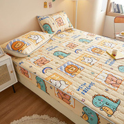 定制纯棉床笠加厚夹棉拼接床1.2米儿童床，榻榻米1.5米床罩上下床