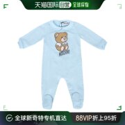 韩国直邮MOSCHINO 23SS 儿童 Teddy小熊 连体裤 天蓝色 MTY037L