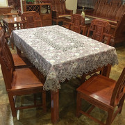 桌布桌垫茶几布餐桌布布艺长方形，家用客厅欧式高档镂空桌布正方形