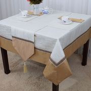 欧式高档餐桌桌旗方桌布防水防油茶几布艺桌垫隔热垫台布定制