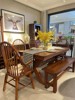 红橡木美式乡村复古条形餐桌，纯实木客厅，家具长方形餐桌椅组合