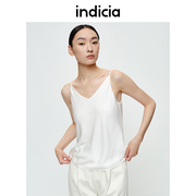 indicia桑蚕丝吊带背心，上衣2023夏季商场，同款标记女装5b304bx134