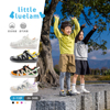 小蓝羊2024年春季男童女童运动鞋防滑宝宝球鞋旋钮扣儿童鞋子