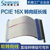 pci-e16x转向卡延长线，横插转直插工控小机箱专用拓展显卡延长线