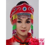 蒙古族舞蹈头饰民族服装配饰，藏族舞蹈帽子，演出头饰舞蹈帽