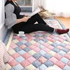 韩式韩国加厚全棉纯棉拼布家用地毯，卧室满铺床边爬行地垫榻榻米