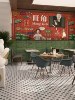 港式复古花砖300×300马赛克地砖客厅阳台瓷砖网红餐厅奶茶店地砖