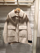 米蔻百家好春秋冬韩版双面羊毛呢短款女式大衣外套HTCA720B