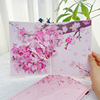 桃花3d立体贺卡桃之夭夭粉色，卡片送母亲节创意，春天花朵表白小清新