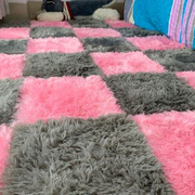 房间拼接地毯卧室网红地垫满铺方块泡沫地板垫榻榻米床边毯可裁剪