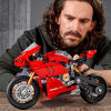 杜卡迪V4R积木机车摩托车拼装模型男孩益智玩具机械组宝马系列