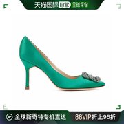 韩国直邮MANOLO BLAHNIK23FW高跟鞋 圆头高跟鞋女9XX0663GREEN