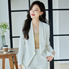 女士外套短款春秋季长袖外搭开衫时尚百搭上衣小西装西服外套8637