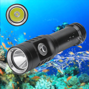 水陆L2潜水电筒强光800流明夜潜打捞照明LED潜水灯18650小手电