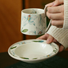 泽滕家特别好看的咖啡杯碟，陶瓷法式喝水下午茶，伴手礼女高级感轻奢